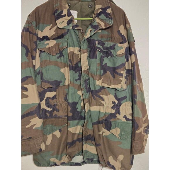 Mens Medium Military Long Cold Weather Coat - Picture 1 of 5